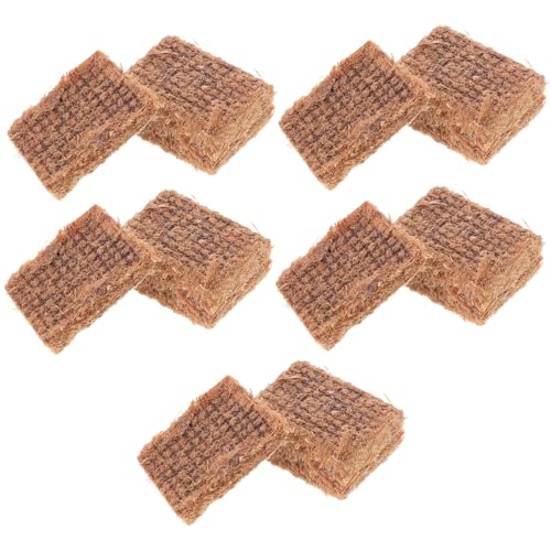 balacoo 10pcs Fire Starter Squares for Campfires Grill Starter Cube Fire Brick Fire Starters for for Indoor Fire Starter Cube Pine Wood Brown