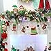 Athoinsu 48'' Elf Christmas String Banner Ornaments for Fireplace Wall Tree Stairs Decorations Xmas Holiday Party Supplies