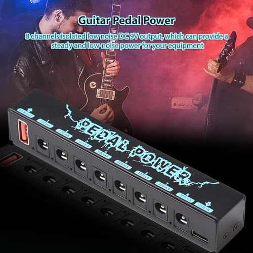 Jemora Alimentation pour pédale de Guitare, effecteur de Guitare, 8 Sorties DC isolées, Alimentation isolée USB in 5V 2,1a et 8 Sorties DC 9V et 1 Sortie USB - Les Beatles, Paul McCartney, John Lennon, RIngo Starr, George Harrison Jemora Alimentation pour pédale de Guitare, effecteur de Guitare, 8 Sorties DC isolées, Alimentation isolée USB in 5V 2,1a et 8 Sorties DC 9V et 1 Sortie USB – Image 3