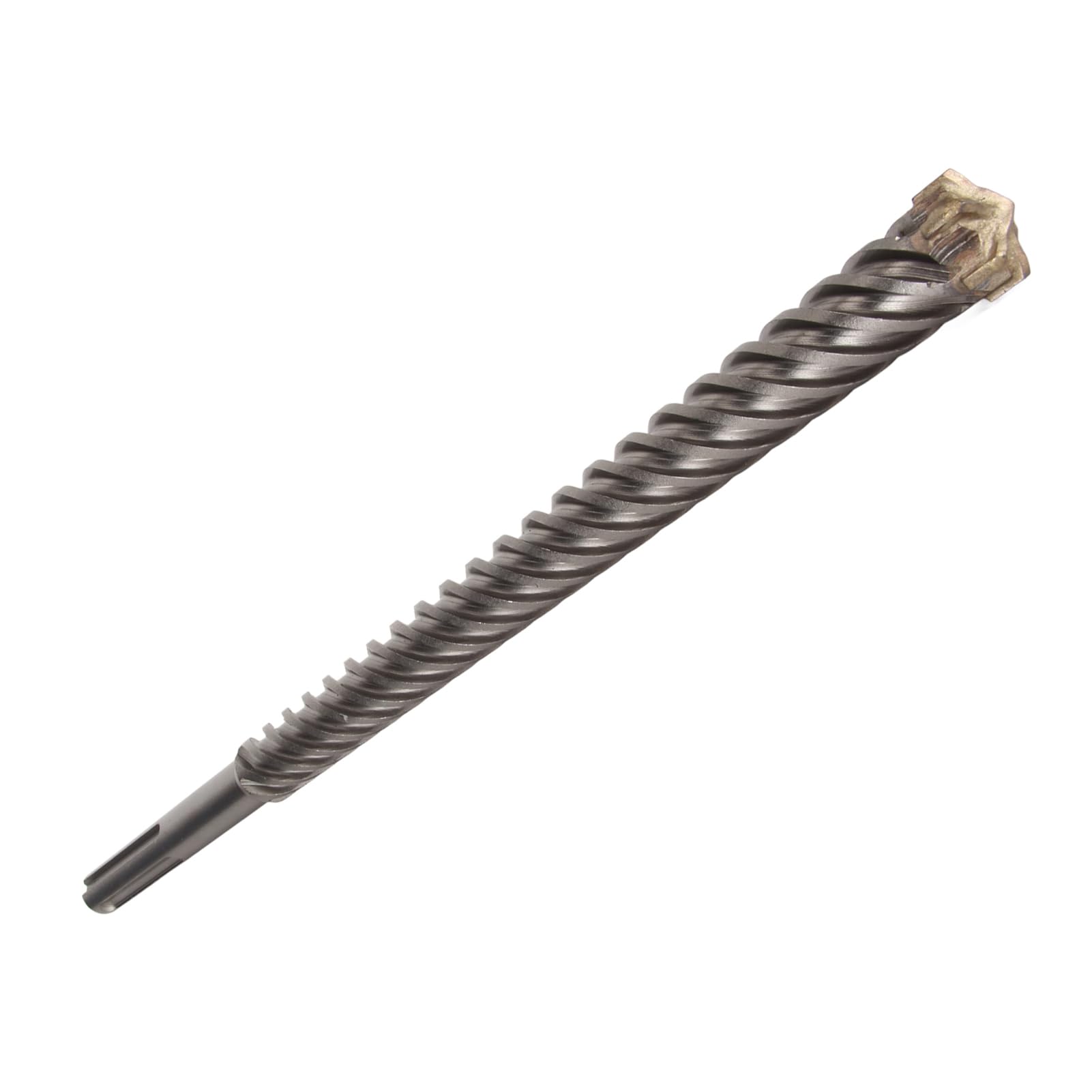 Broca de martillo perforador profesional, punta de carburo cementado de 6 flautas, 28 mm x 400 mm, broca de impacto para hormigón, piedra, mampostería, conector de construc