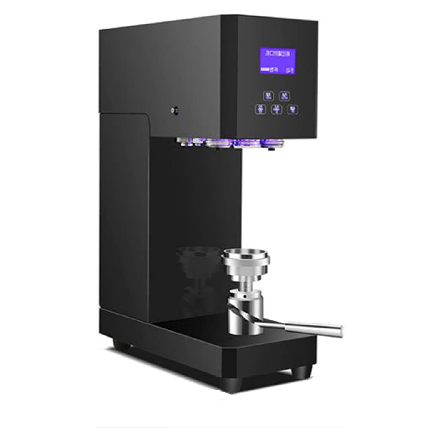 Máquina De Sellador De Lata Automática - Sellador De Taza De Hojalata Comercial Eléctrica para Latas De Aluminio/plástico De Altura, Ideal para Tiendas De Hogares,Negro