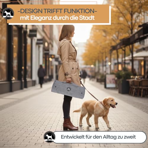 Abby&Ivy Hundedecke für Unterwegs 90x70cm- Faltbare, Waschbare, Rutschfeste Decke für kleine und mittlere Hunde - Leicht, Robust, Pflegeleicht & Isolierend, Ideale Resiedecke, Auto - und Outdoor-decke