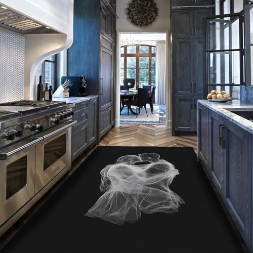 Tapis antidérapants noirs 60x90cm sécurité chambre - 5