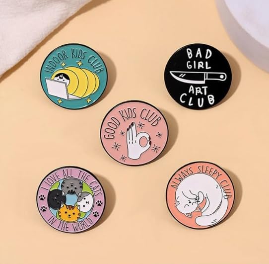COLORFUL BLING Cute Enamel Pins Set Brooch Cartoon Animal Various Novel Designs Brooch Pins for Backpacks Badges Hats Bags Lapel Pins Accessory for Women Girls Gift2