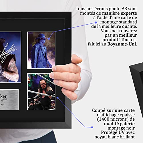 The Undertaker Photo Autographe Signée Édition Cadre Noir Format A3 - 4
