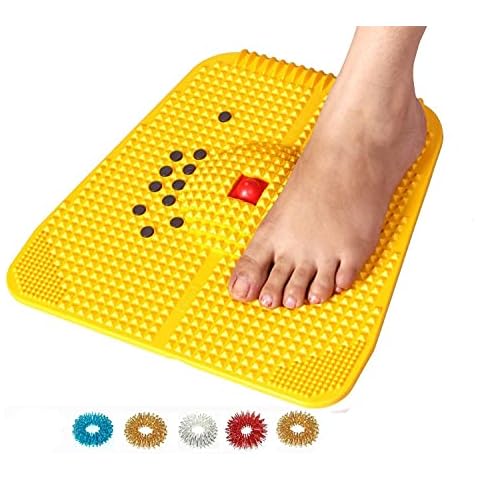 Acupressure Reflexology Magnetic Therapy Foot Mat Set Cover