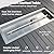 Erotr Rectangle Propane Fire Pit Table: 43'' Patio Gas Fire Table 50000 BTU - Rustproof Aluminum Tabletop Firepit Wind Guard Glass Beads - Outdoor Heating for Dining Party Garden Deck - Dark Gray
