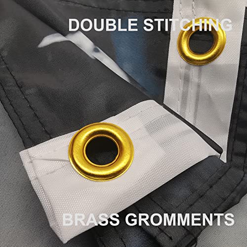 Skull And Crossbones Flag 3 X 5 Ft Outdoor, Double Sided Funny American Pirate Flag For Outside, 3Ply Black And White Grey American Skull Flags Banner With Uv Fade Proof #TOP3