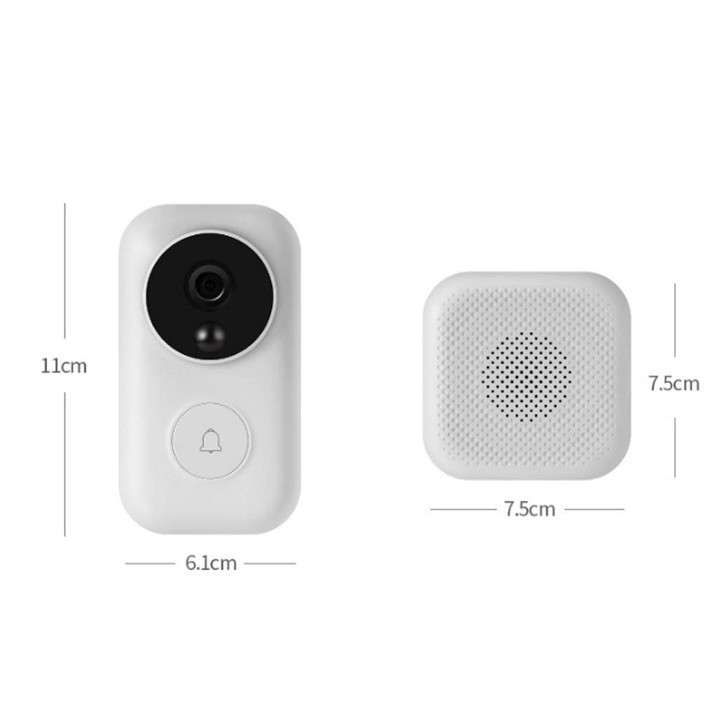 Timbre Inalámbrico Inteligente Inalámbrico Video Timbre Oficina Hogar Tienda Electrónica HD Cat Eye Free Punch Visión Nocturna Video Timbre Timbre de Puerta