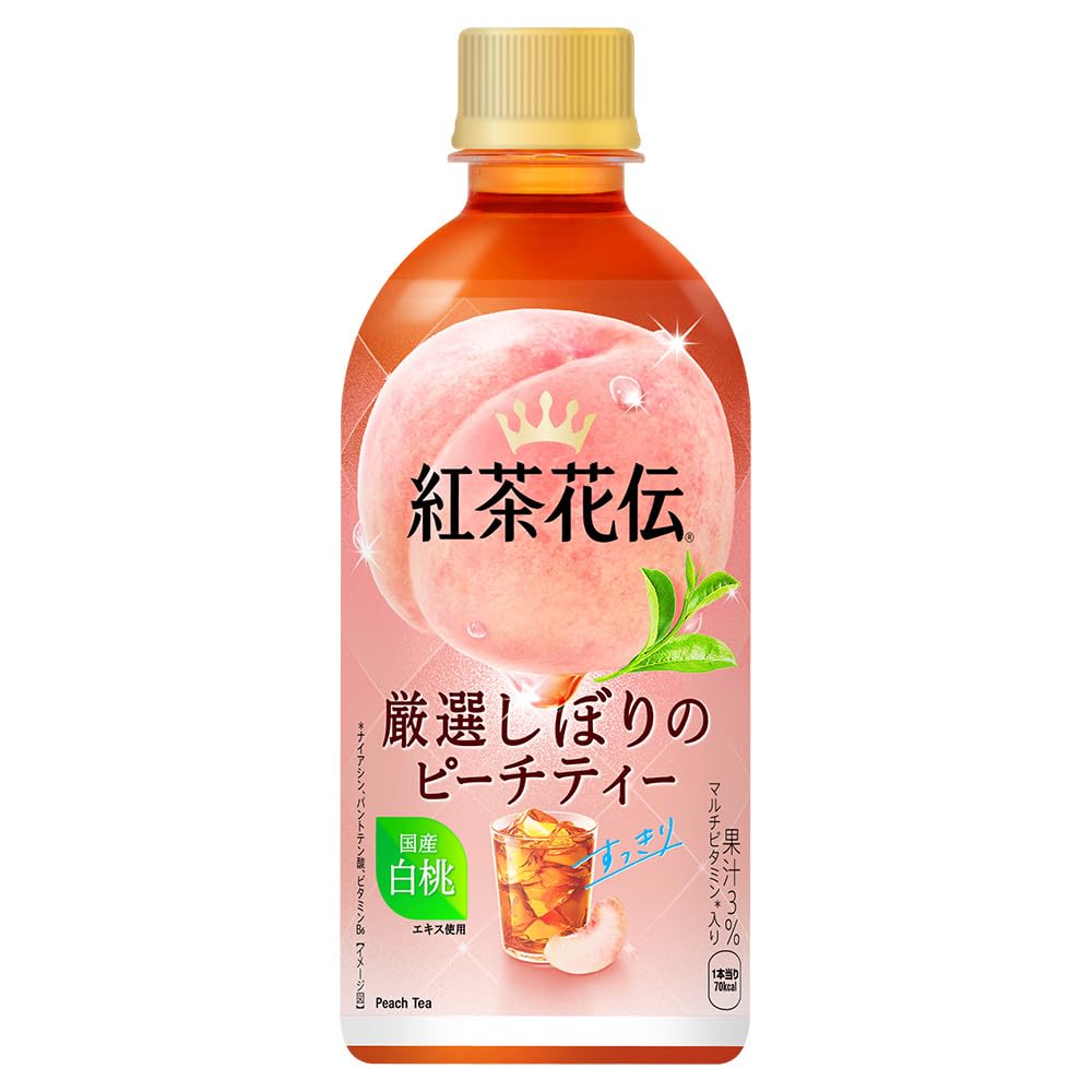 紅茶花伝 厳選しぼりのピーチティー 440ml PET ×24本