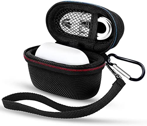 Earbuds Carrying Case, ACAGET Wireless Earphones Headphones Storage Bag Accessories Organizer with Mesh Pocket Carabiner Clip Wired Earpiece Pouch Hard Shell for Sony WF-1000XM4 TOZO T6 A1 AirPads