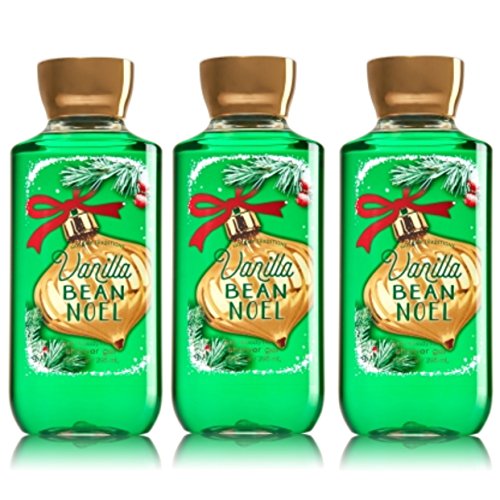 Lot of 3 Bath & Body Works Vanilla Bean Noel Shower Gel 10 fl.oz Holiday Traditions