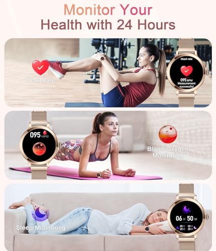 Niolina Smart Watches For Women, 1.106 Inch Amoled Small Screen Smartwatch Answer/Make Call For Android Ios Phones thumb #3
