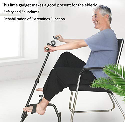 Pedal Exerciser Bike Hand Arm Leg and Knee Peddler Adjustable Fitness Equipment for Seniors, Elderly Home Pedal Exercise Bike for Total Body, with Gift Box by NISDOKR - Used condition - Image 7