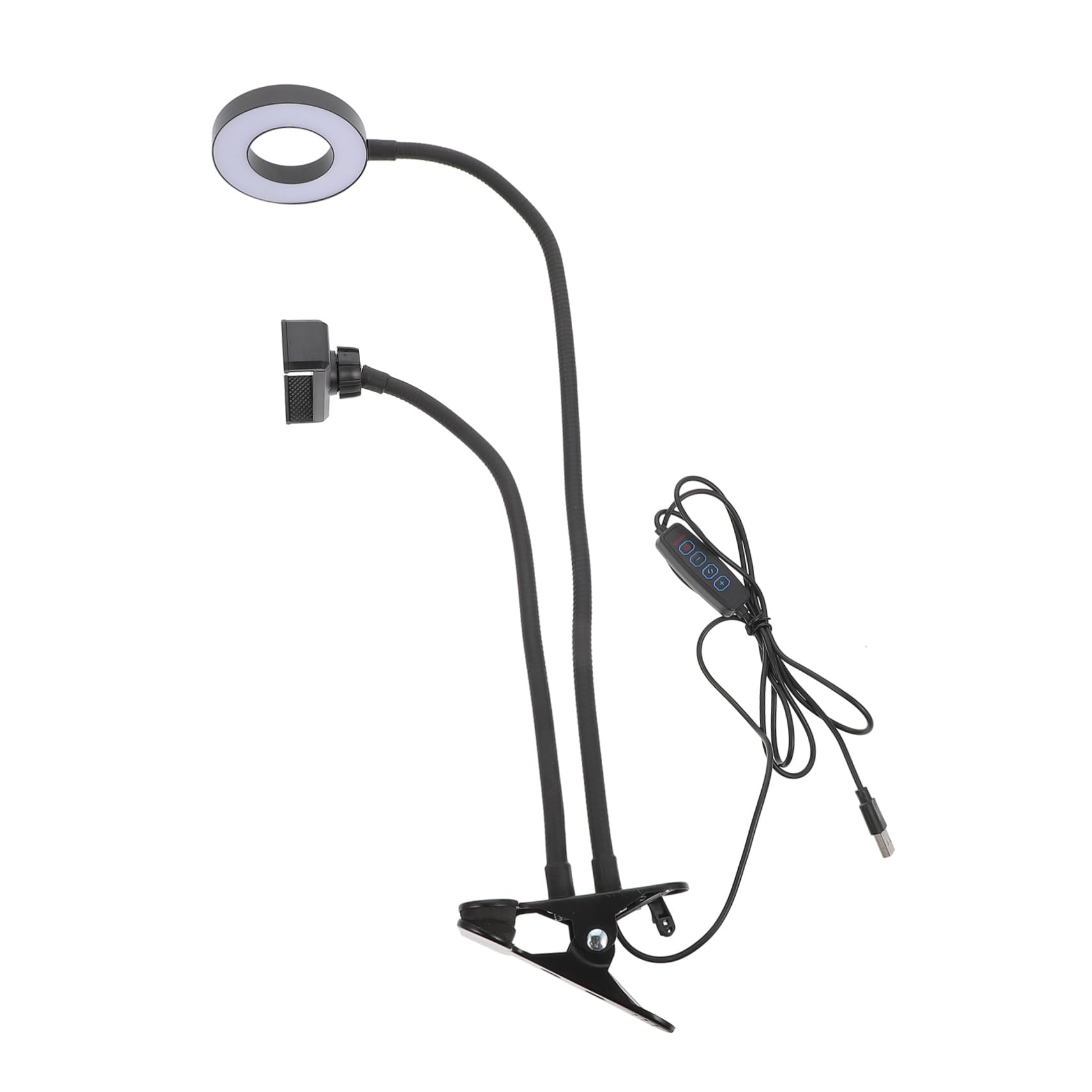 BELLIFFY Selfie Ring Light Led Fill Light for Photography Makeup Video Calls Clip on Rechargeable Light