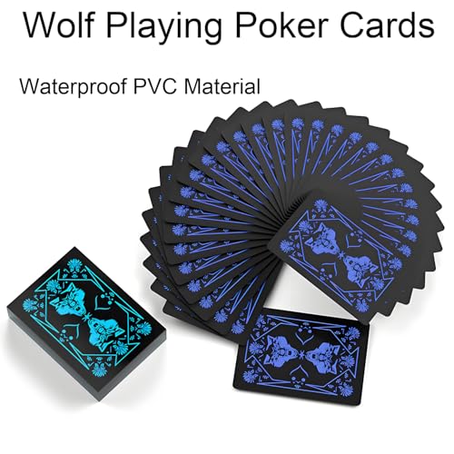 Cartas de Plástico KEAIDUO Juego de Póker 54 Cartas miniatura 7
