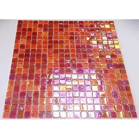 Carrelage mosaïque en verre rouge nacré Conwire Cover