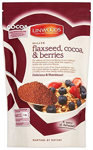 Linwoods Combinado de linaza, cacao, fresa y arándanos molidos, 360 g