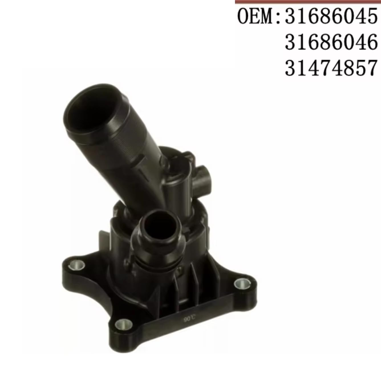 Zespół termostatu płynu chłodzącego silnik 31686045 do Volvo do V40 V90 Xc40 Xc90 31686046 31474857