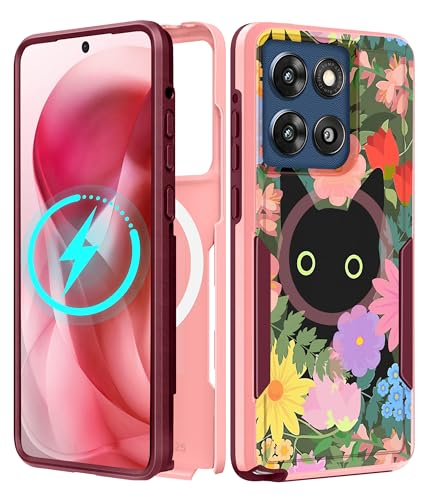 Coque Moto G Stylus 2025 antichoc compatible MagSafe fleur