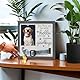 Sporgo Holz Bilderrahmen mit Foto: Hund und Katze Gedenk Fotorahmen, Andenken An Verstorbenen Hund, ErinnerungBilderrahmen, Holz Bilderrahmen für Hunde oder Katzenbesitzer (9 x 9 Zoll)