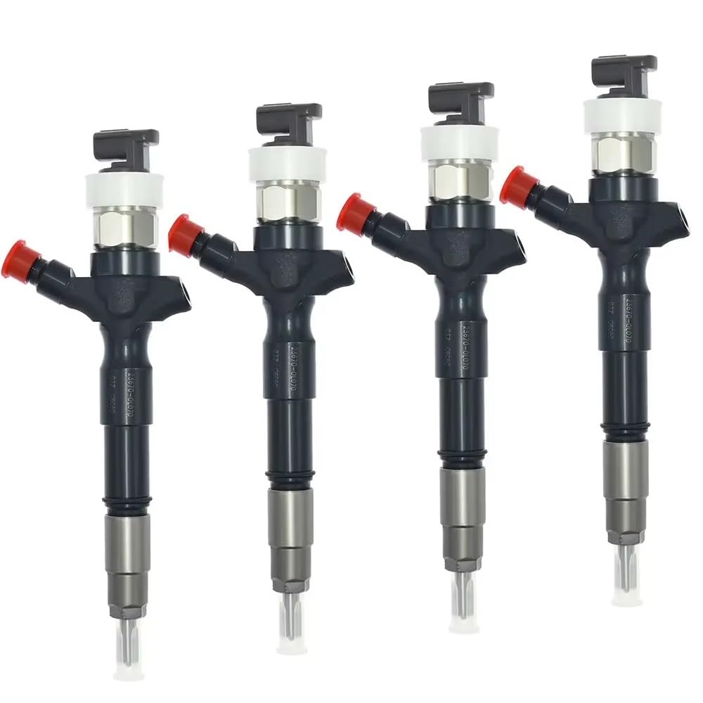 Fuel Injector Nozzle Car Injector Parts 4PCS 2KD-FTV Fuel Injector 23670-0L010 23670-0L070 Diesel Injection for HIACE V2.5 D4D