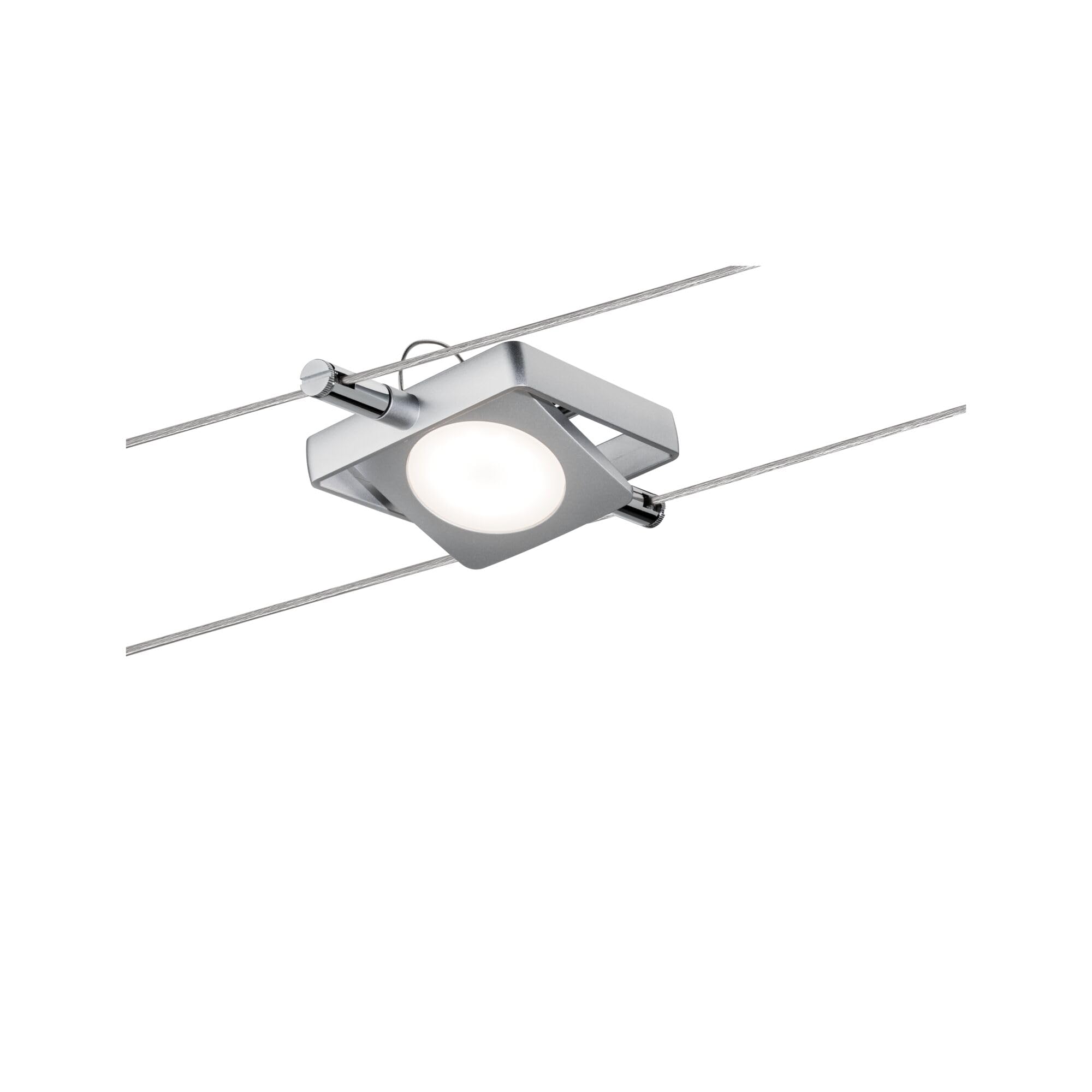 Paulmann 94107 Sistema de cable MacLED Set extensible Blanco cálido 4x4W LED Cromo mate Luminaria de cable Luminaria de suspensión