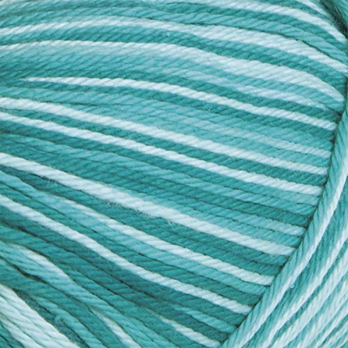 Image of Knit Picks Dishie Multi Worsted Weight 100% Cotton Yarn for Crocheting | 100g of multicolor variegated yarn in Aquarium color