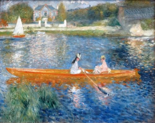 Peinture Poster Impression Le Skiff Renoir Graffiti Toile Haute Définition