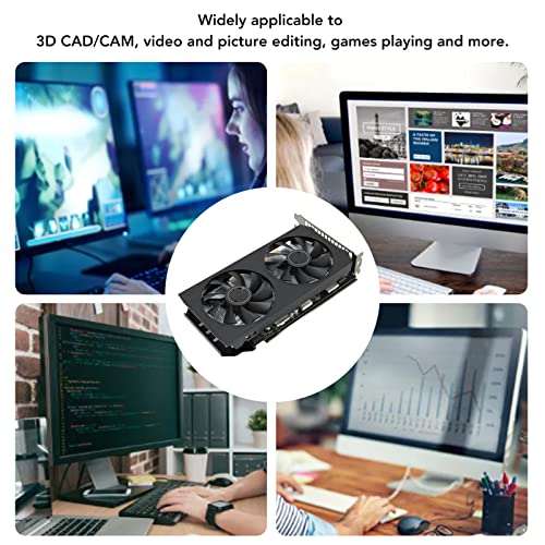 Lazmin112 Computer-Grafikkarte, 8 GB GDDR6 256 BIT 1845 MHz 16000 MHz Grafikkarte, 3D API PCIe 4.0 X16 Gaming-Grafikkarte, mit Zwei Lüftern – Bild 5