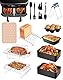 14tlg. Heißluftfritteuse Zubehör Airfryer Zubehör für Ninja Foodi AF300EU AF400EU AF451EU, Zubehör AF400 Dual Zone Airfryer Accessories für Innsky Princess Emerio 7,6L-9,5L Air Fryer Accessories