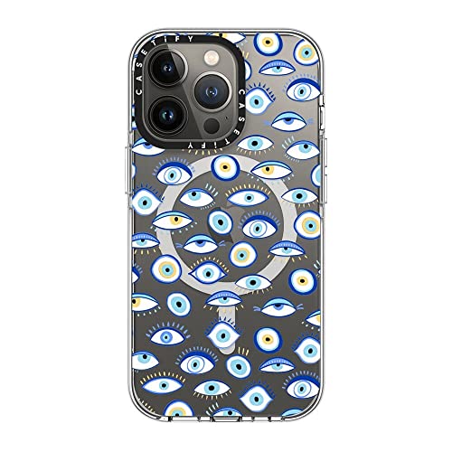 Coque transparente iPhone 13 Pro antichoc CASETiFY ne jaunit pas œil bleu - 4