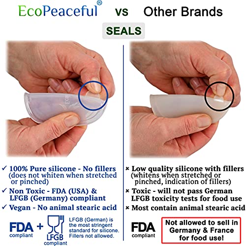 Ecopeaceful 316 Surgical Stainless Steel Mason Jar Lids Regular Mouth thumb #2