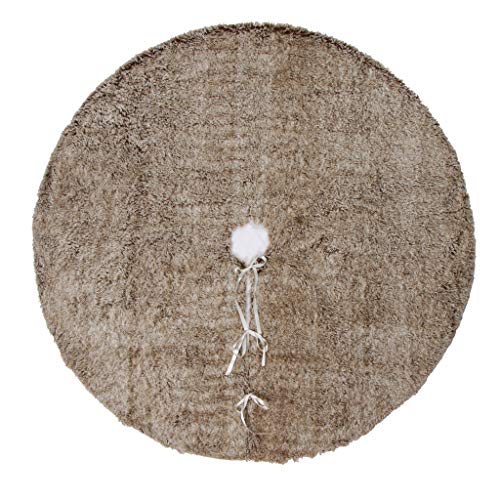 yotijar Decoração de Natal Saia de Pelúcia para árvore de Natal Decoração de Natal 120cm 75cm - 120c