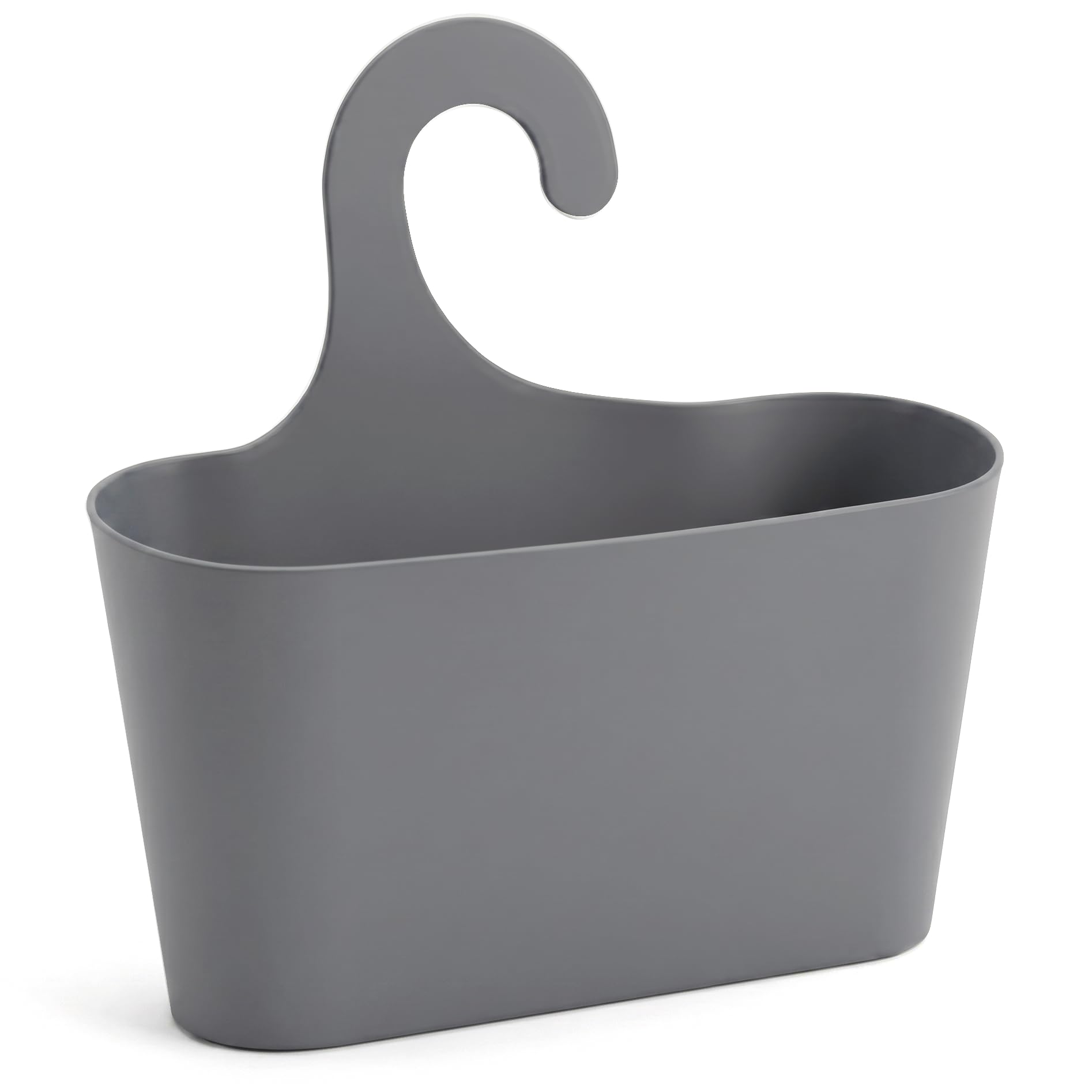 Stardis Grey Shower Basket With Hook Hanging Caddy Organizer Plastic (Grey)