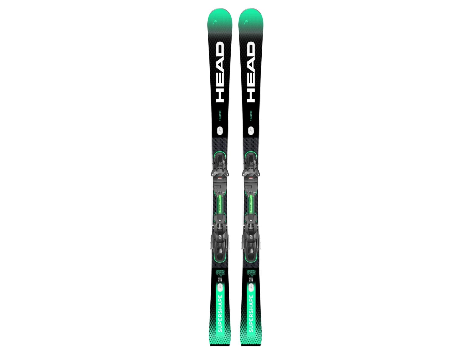 Head Sci con ATTACCHI 313304 SUPERSHAPE E-Magnum + PRD 12 G BK/GE (156)