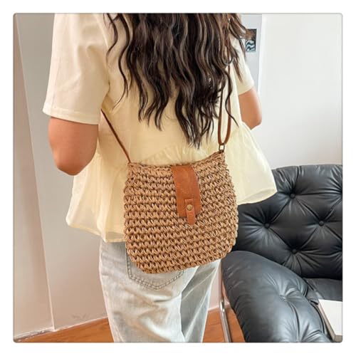 Small Straw Crossbody Sling Bag for Petite Women - Boho Woven Beach Purse for Summer & Travel4
