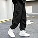 Boys Pants Spring Fall Boys Casual Long Trousers Street Fashion Cool Children Cargo Pants for (Black, 11-12 Years)