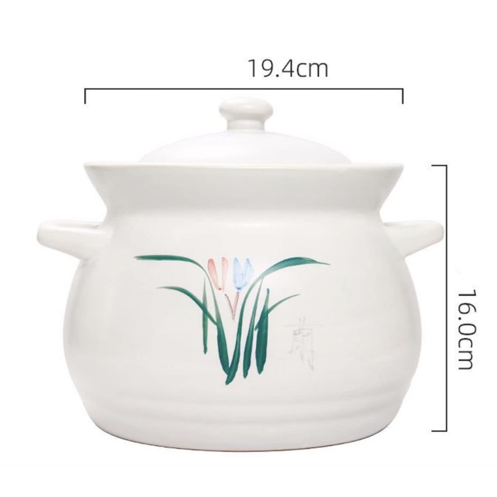 Japoński garnek gliniany garnek - gliniany garnek do gulaszu do zupy i gotowania - styl retro ceramiczny domowy niezbędny do kuchni