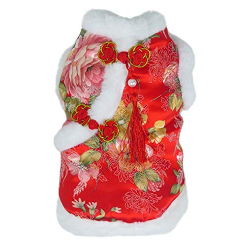 Xingsiyue Mascota Perro Gato Ropa de Año Retro Chino Traje Tang Traje...