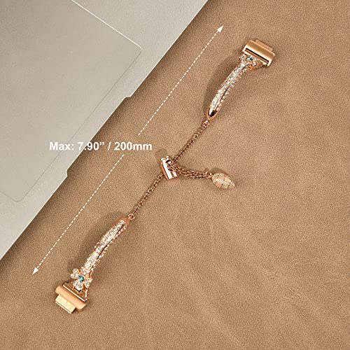 Correa de Acero Inoxidable Compatible con Fitbit Inspire miniatura 7