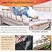 Mybow Bed Rail Side Guard Rails for Elderly Adults Safety Railing Collapsible Transfer Support Bedrail Prevent Falling Medical Bedside Assist Handle for Twin King Queen Full Platform Bed