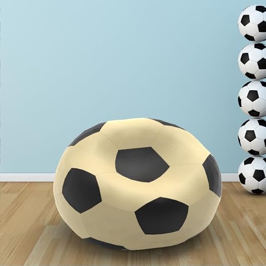 Biggie Bean Bag Chair 2XL Cream Black