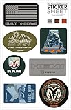 Ram Trucks Sticker Sheet (Set of 10) - Officially Licensed
