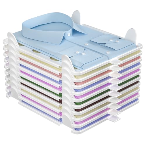 Dreamhigh® Organizador Armario, Set de 10 Ropero Apilable Para Adultos y Niños, Cajas Almacenaje Ropa para Ropa Cocina Dormitorio Baño