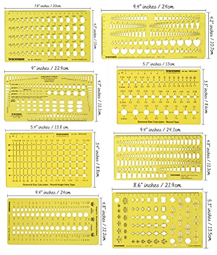 Traceease 8 Pezzi di Gioielli Molto Modello di