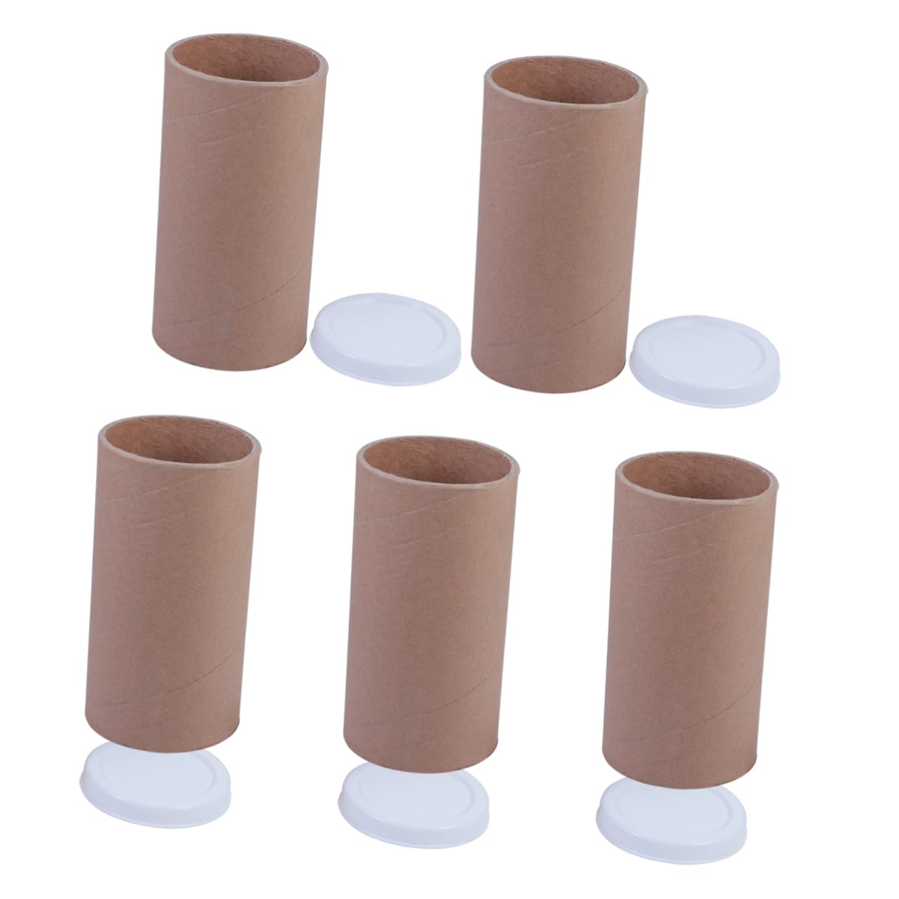 Tubes D’expédition en Kraft 5 Pièces, Tubes en Carton