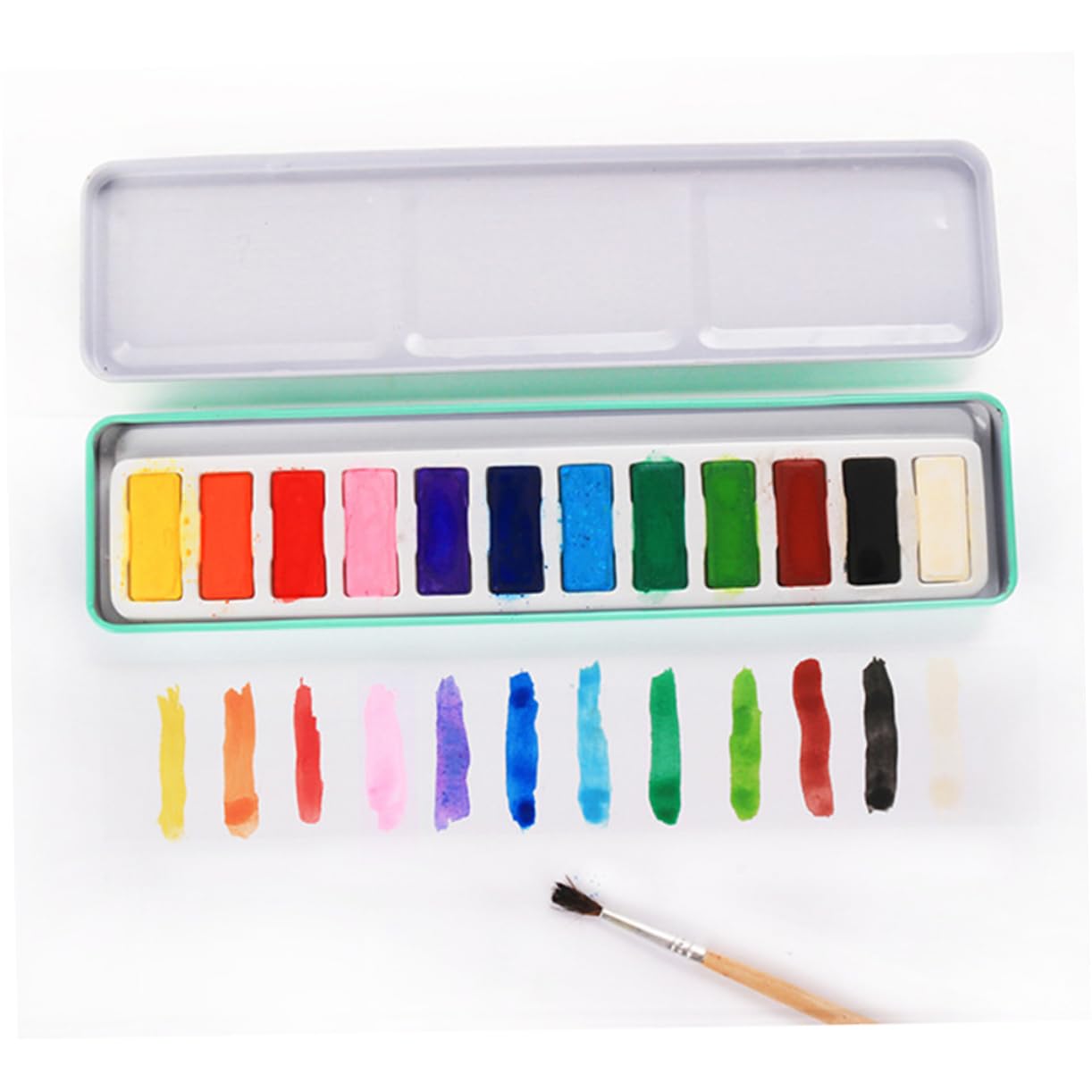 Housoutil Juego de 3 Pinturas de Acuarela Sólidas de 12 Colores