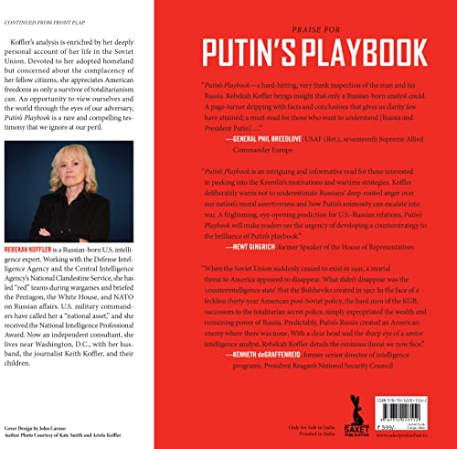 Image of Putin's Playbook: Russia's Secret Plan To Defeat America; Vladimir Putins People Russia Cold War Against Ukraine Crisis Books, Russian Putin Book [paperback] Rebekah Koffler [Mar 10, 2022]