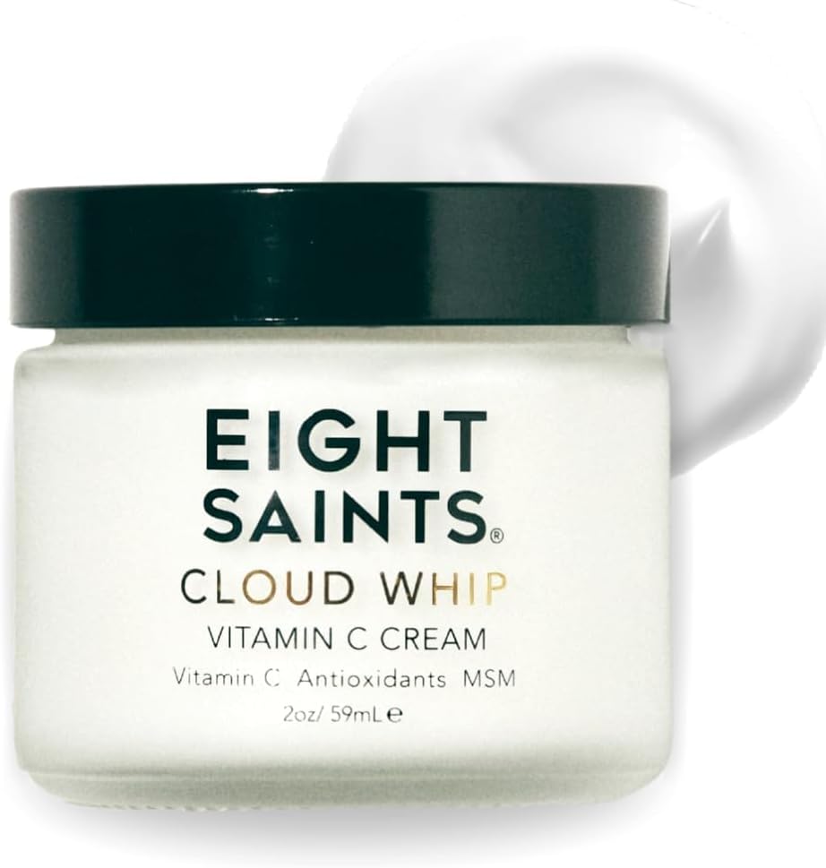 Eight Saints Skincare Cloud Whip Vitamin C Face Moisturizer, Day Cream For Women, Anti Aging Cream To Reduce Fine Lines and Wrinkles, with Vitamin B5, Cocoa Butter, and Jojoba Oil, 2 Ounces